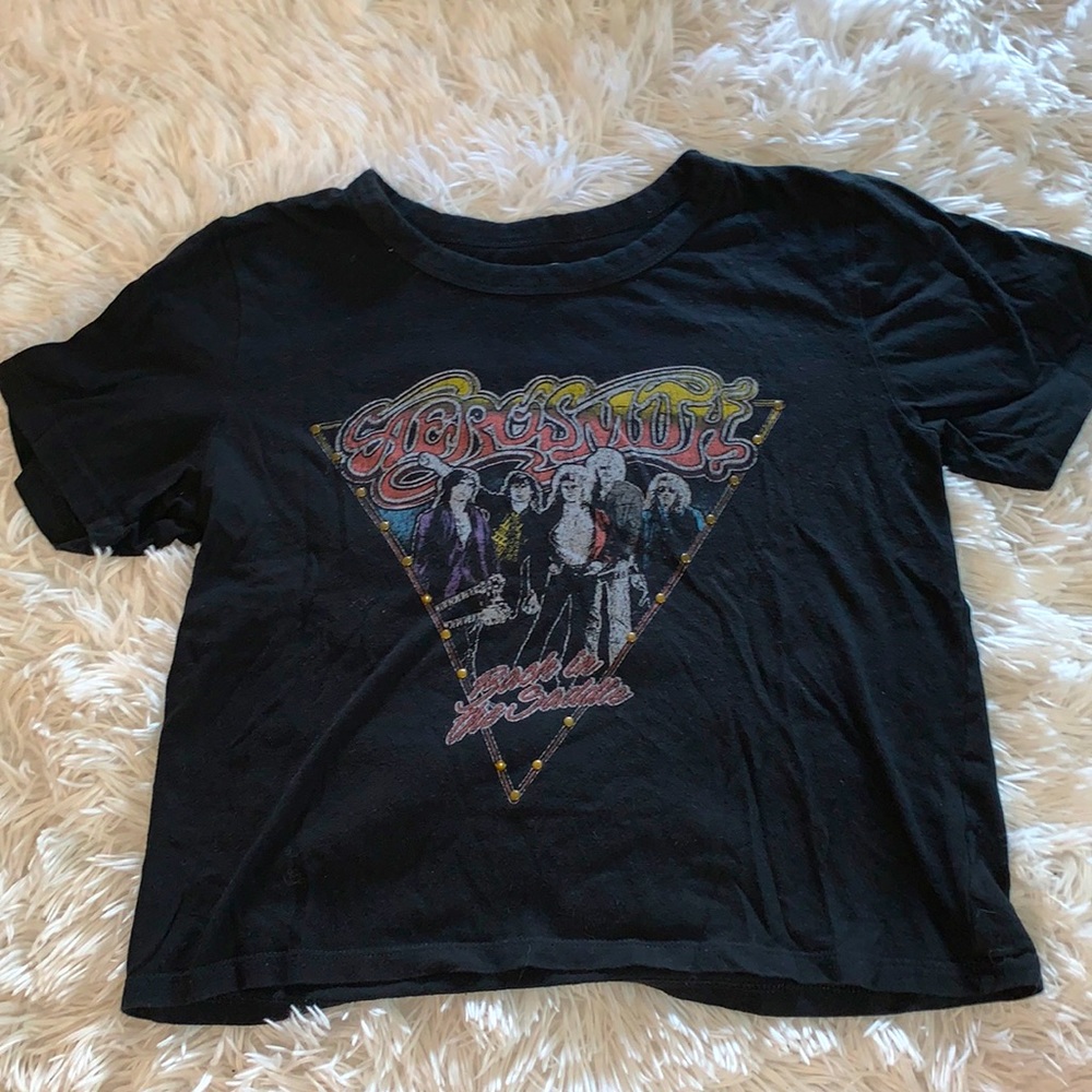 Aerosmith cropped tee